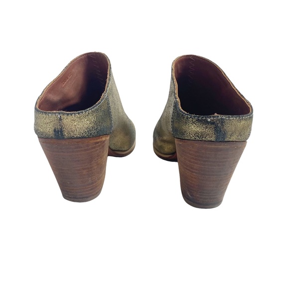 Rachel Comey gold dust woman Mars mule wooden heel soft leather - Picture 5 of 9